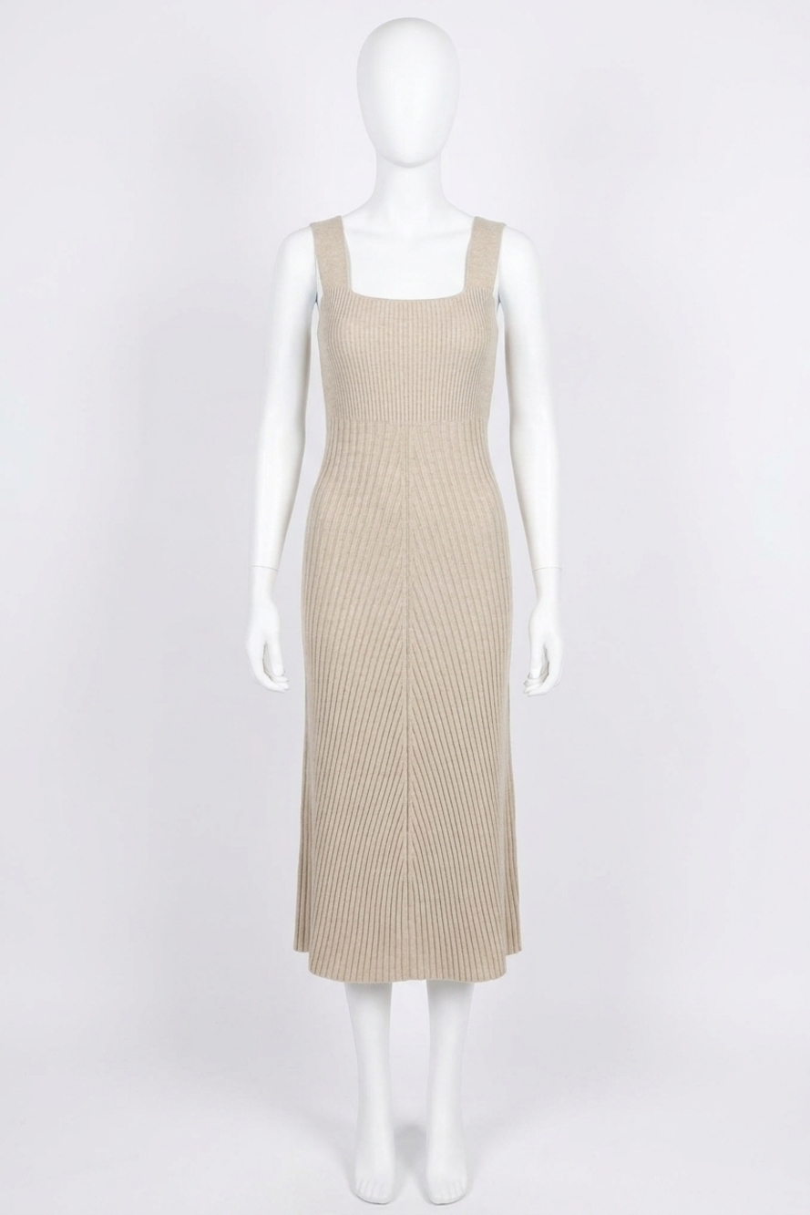 NEW BLUIVY milo midi sweater dress in sand